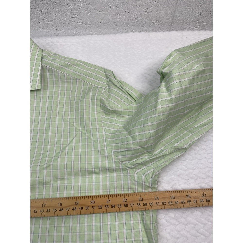 Brooks Brothers‎ Men's Woven Italy  Plaid Dress Shirt Cotton Made In USA 16-35 - Picture 4 of 7